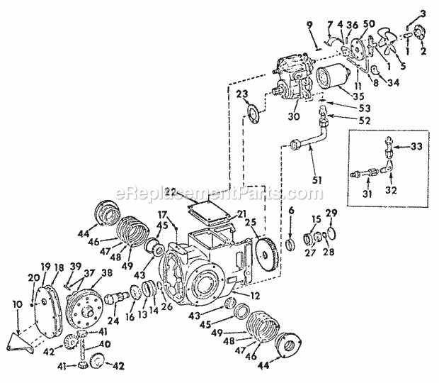 Transmission Case, Diff, Hydro Drive & Rel Pa Diagram and Parts List for 169 2050048U Cub Cadet Lawn Tractor